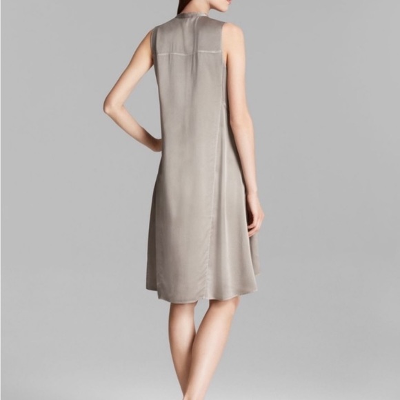 Eileen Fisher 100% Silk Button Up Sleeveless Dress - Picture 2 of 8